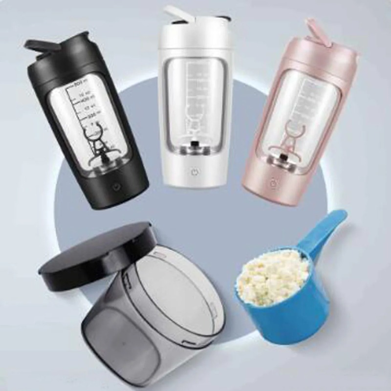 Protein Shaker Bottle - Electric Protein Shaker Bottle Portable 1200mAh