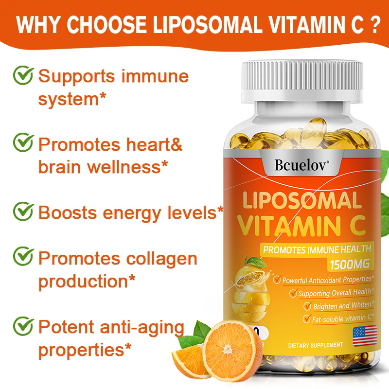 Zinc Supplement 50Mg - Liposomal Vitamin C Capsules - Powerful
