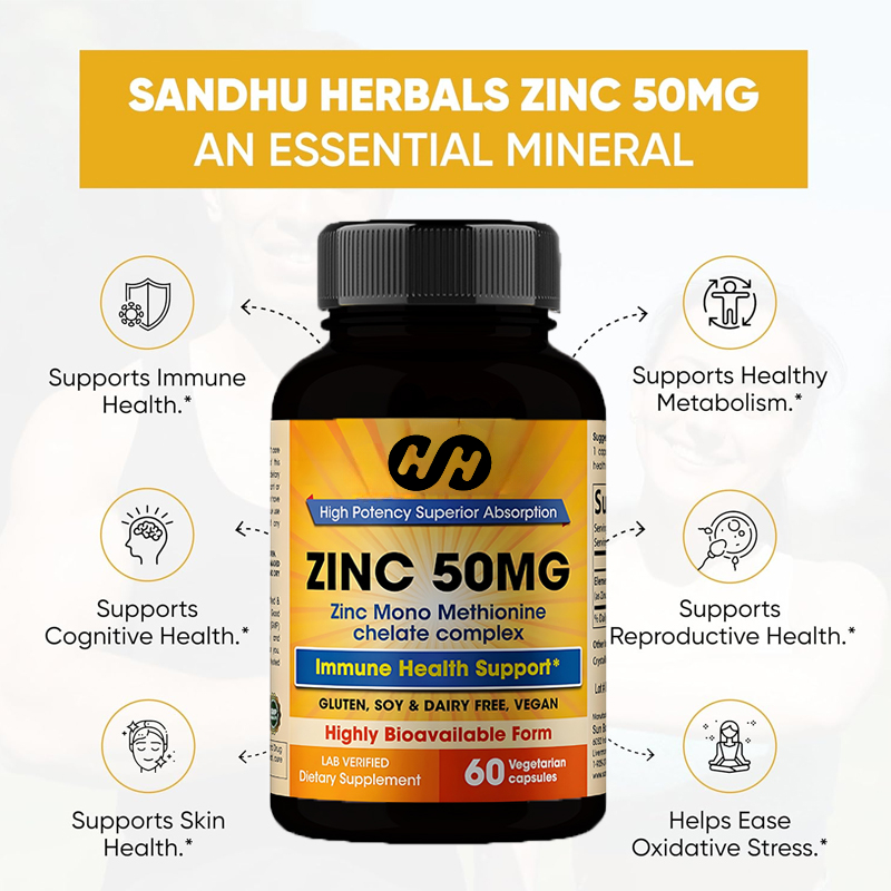 Zinc Supplement 50Mg - Zinc Supplement 50mg, 60 Capsules, Vegetarian