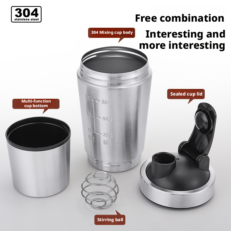 Stainless Steel Protein Powder - Protein Shaker Bottle 评论和价格