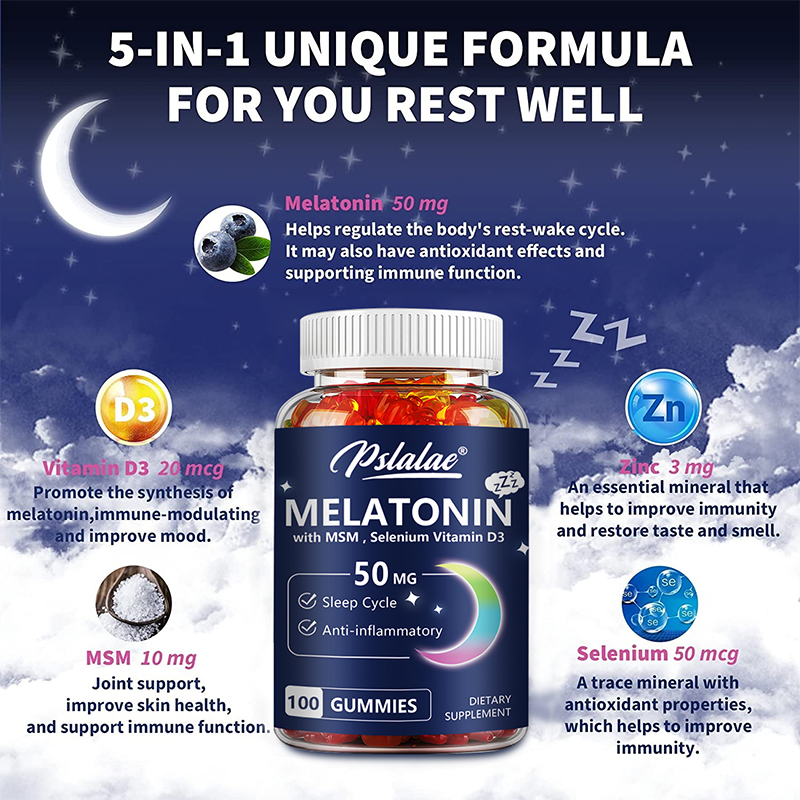 Melatonin Gummies 50mg - Sleep - Melatonin Sleep Gummy 评论和价格