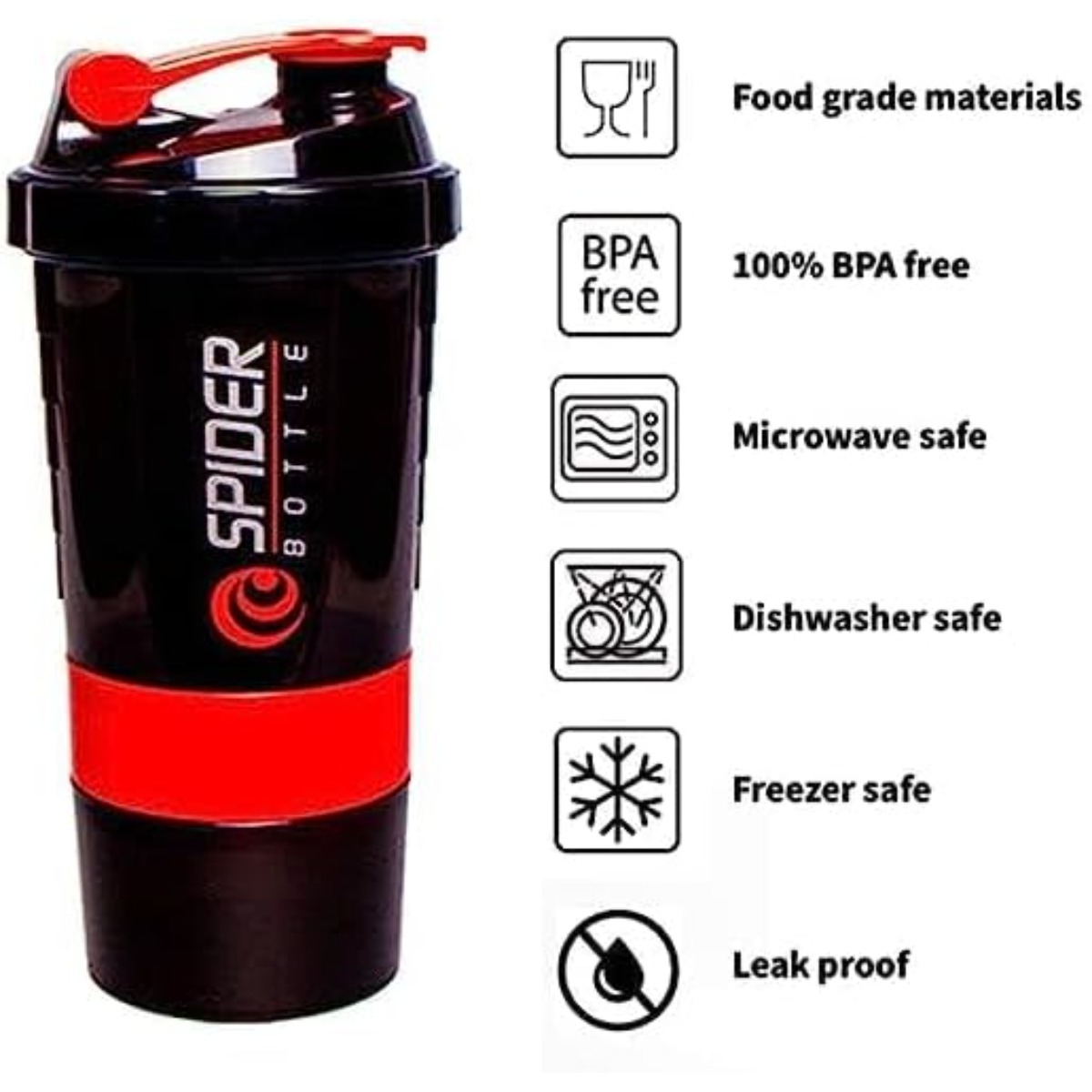 16 Oz Protein Shaker Bottle  L - Protein Shaker Bottle 评论和价格