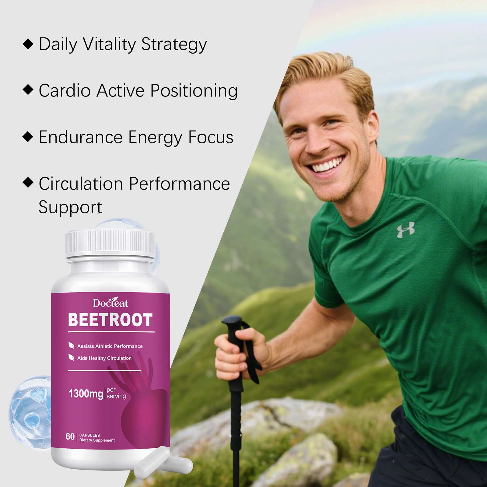Organic Beetroot Capsules Enha - Nutrition Physical Fitness 评论和价格