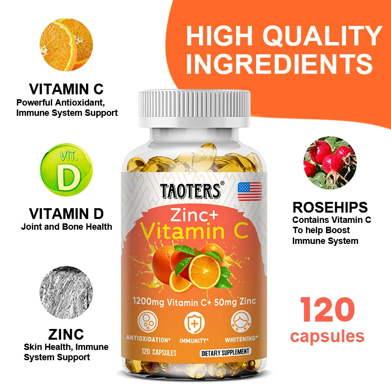 Taoters Vitamin C + Zinc Suppl - Zinc Supplement 50Mg 评论和价格