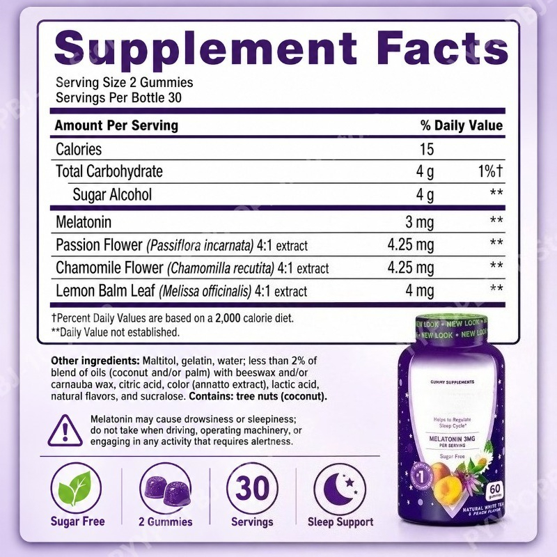 Sleep Gummies with Melatonin 3 - Melatonin Sleep Gummy 评论和价格