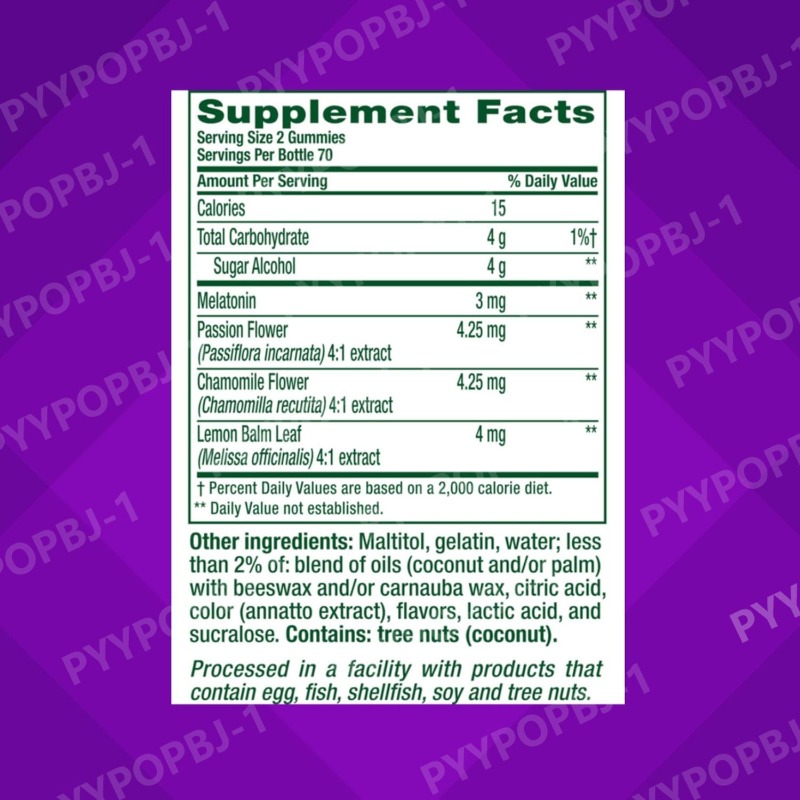Melatonin Gummy Vitamins 3mg S - Melatonin Sleep Gummy 评论和价格