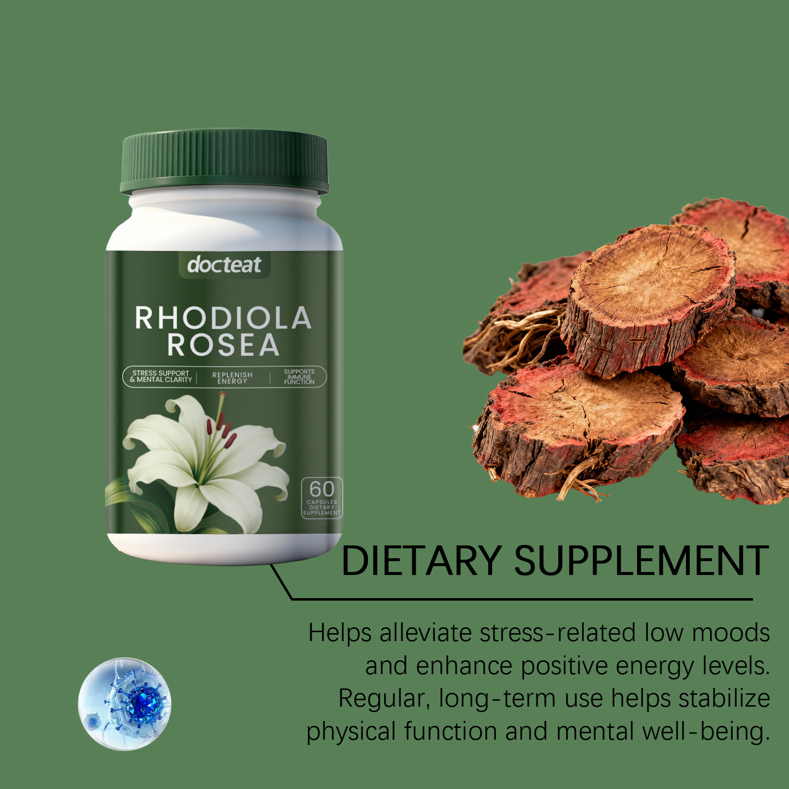 DOCTEAT Men's Health Capsules  - Nutrition Physical Fitness 评论和价格