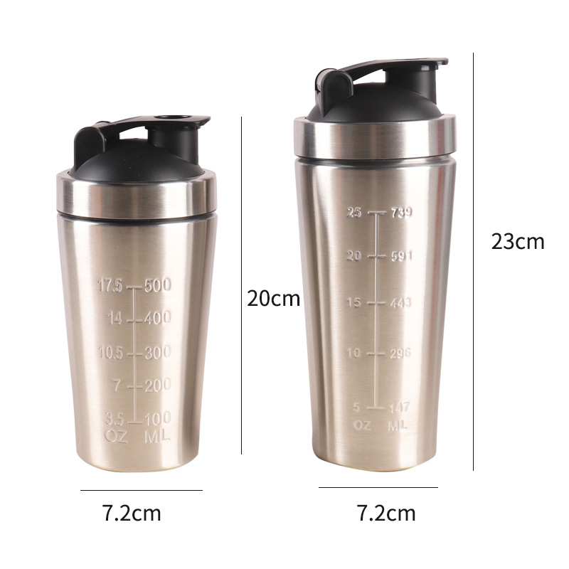 500ML/750ML Stainless Steel Pr - Protein Shaker Bottle 评论和价格