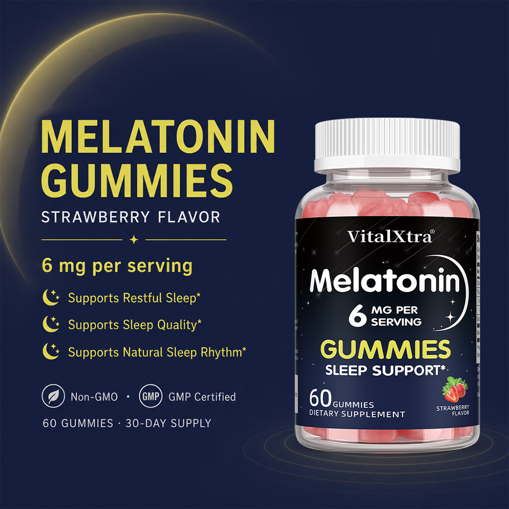 Melatonin Gummies 6mg, Natural - Melatonin Sleep Gummy 评论和价格