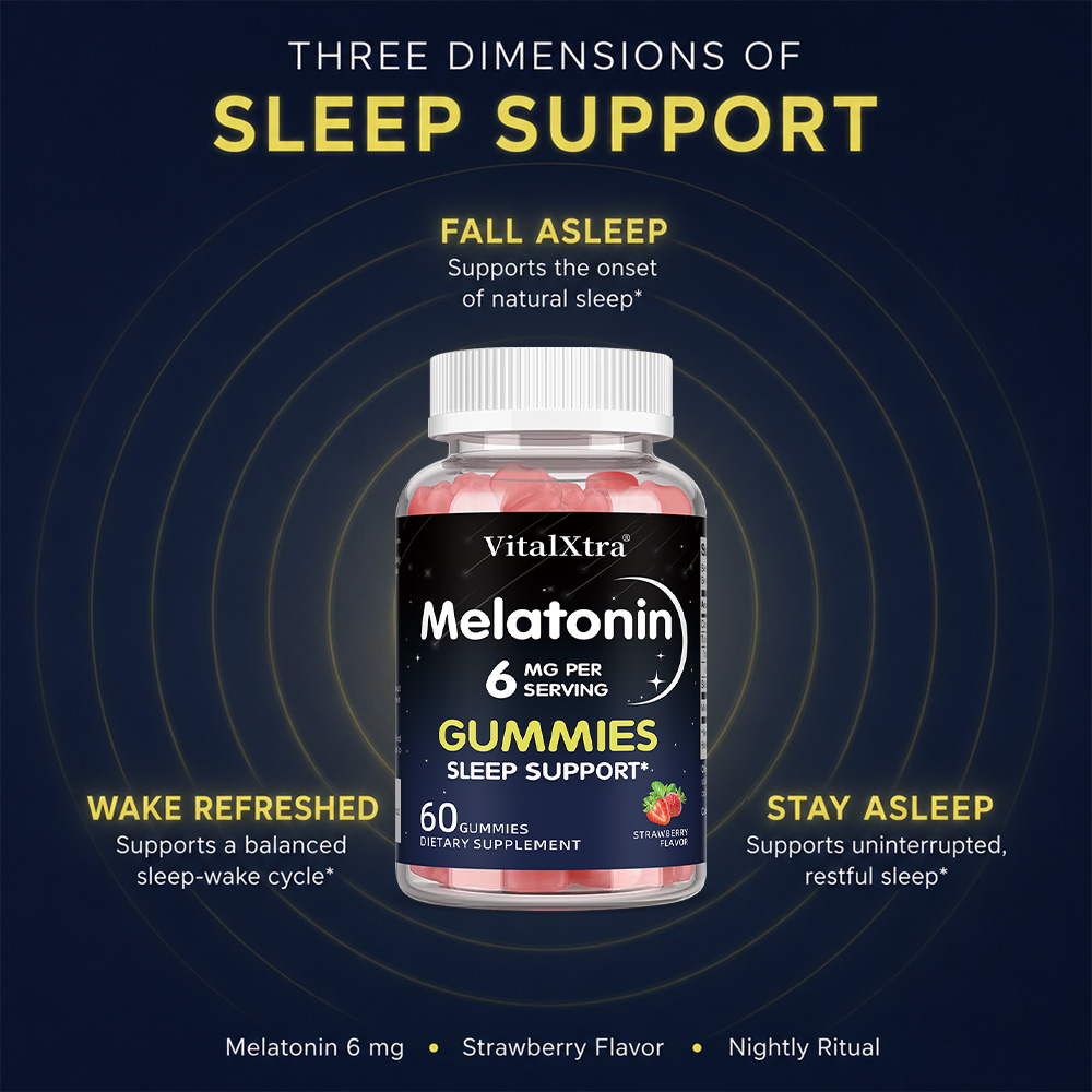 Melatonin Gummies 6mg, Natural - Melatonin Sleep Gummy 评论和价格