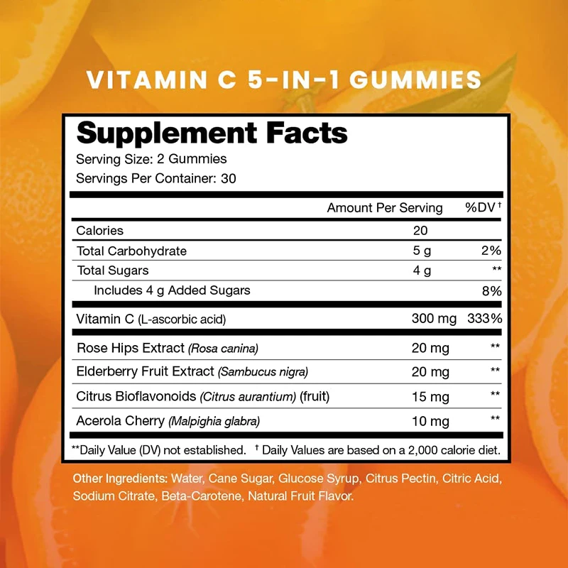 Vitamin C Gummies - For Antiox - Zinc Supplement 50Mg 评论和价格