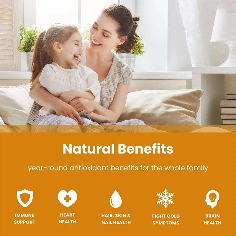 Vitamin C Gummies - For Antiox - Zinc Supplement 50Mg 评论和价格