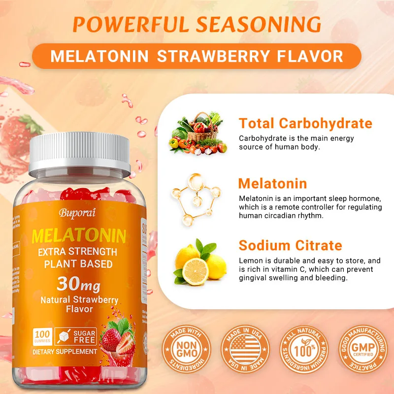 Melatonin 30mg - Relieves Anxi - Melatonin Sleep Gummy 评论和价格