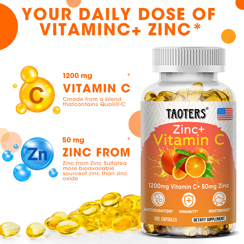 1200 Mg Vitamin C Capsules - w - Zinc Supplement 50Mg 评论和价格