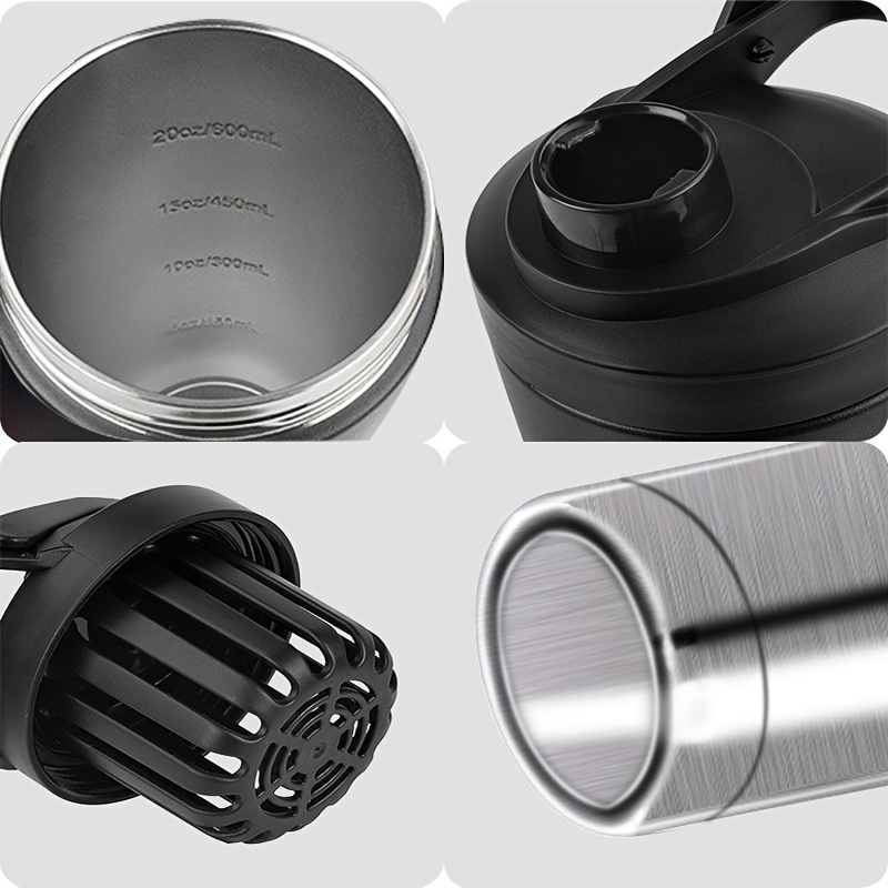Portable 25oz Stainless Steel  - Protein Shaker Bottle 评论和价格
