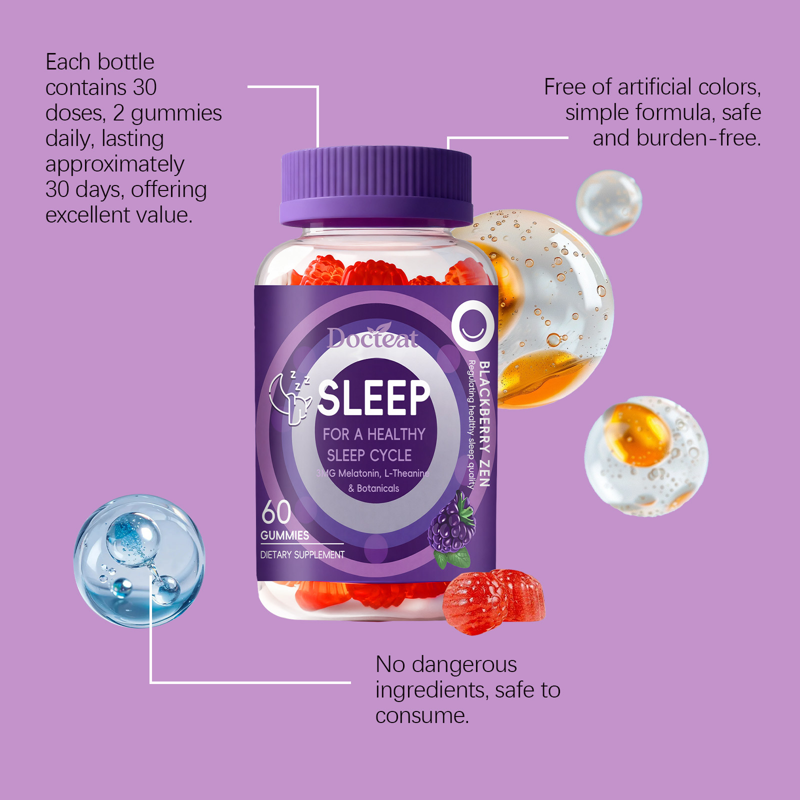 Sleep Gummies With Melatonin + - Melatonin Sleep Gummy 评论和价格