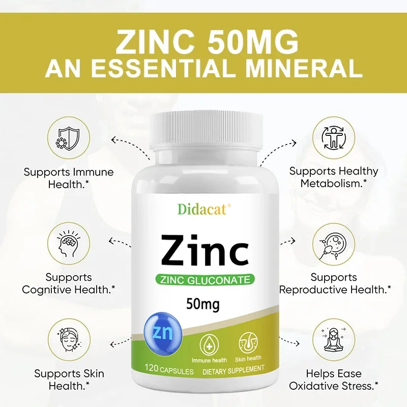 Zinc 50 Mg - with Zinc Glucona - Zinc Supplement 50Mg 评论和价格
